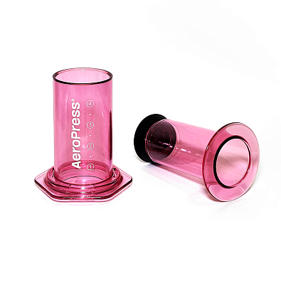 Кофеварка ручная AeroPress Clear Pink